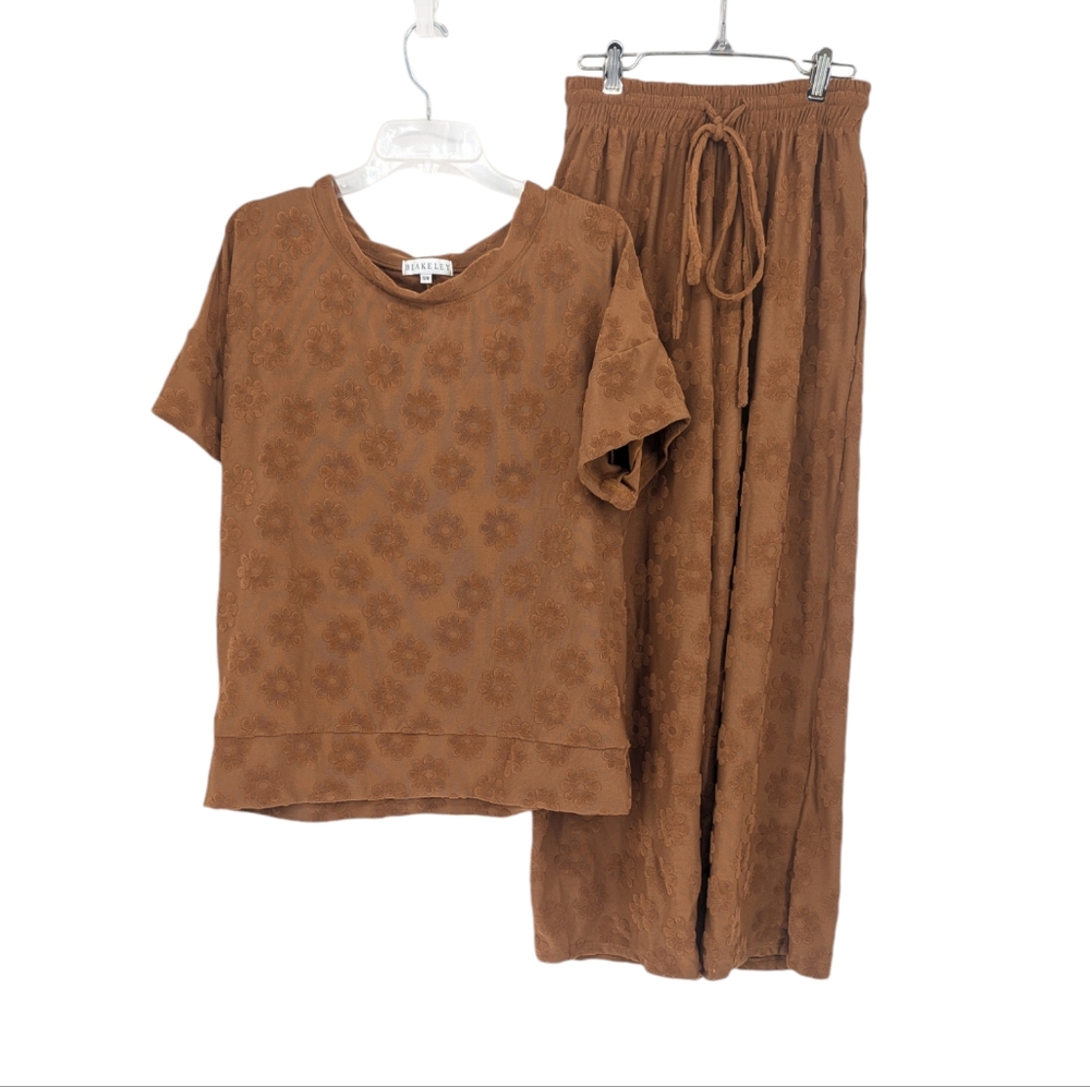 Blakeley Daisy Terry Wide Leg Oversized Lounge Set Size S/ M